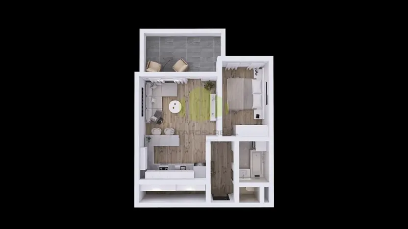 Pronájem bytu 2+kk, Olomouc, Topolová, 52 m2