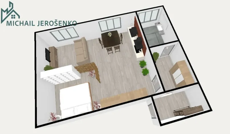 Prodej bytu 1+kk, Nučice, 59 m2