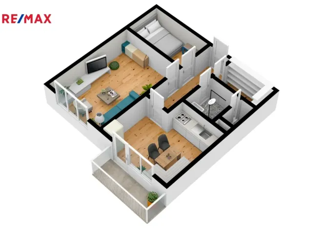 Prodej bytu 2+1, Hradec Králové - Třebeš, Hradecká, 46 m2