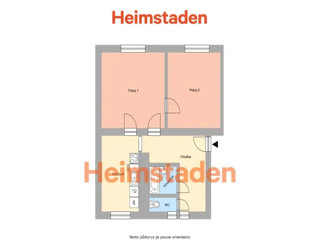 Pronájem bytu 2+1, Havířov - Město, U Stromovky, 55 m2