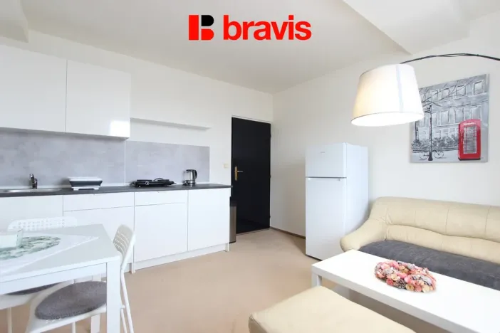 Pronájem bytu 2+kk, Brno - Štýřice, Táborského nábřeží, 40 m2