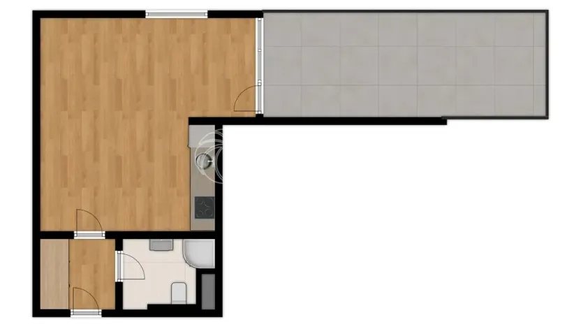 Prodej bytu 1+kk, Praha - Podolí, Jeremenkova, 35 m2