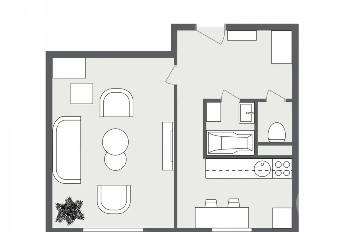 Pronájem bytu 1+1, Ostrava - Zábřeh, Volgogradská, 39 m2