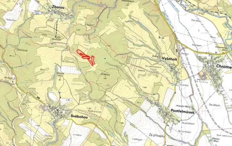 Prodej louky, Postřelmůvek, 51772 m2