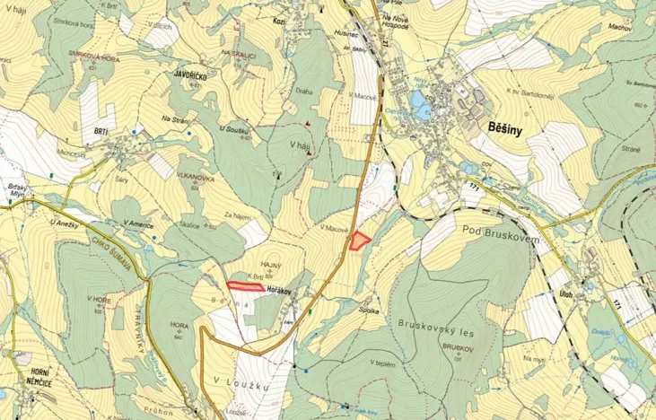Prodej pole, Běšiny, 27510 m2