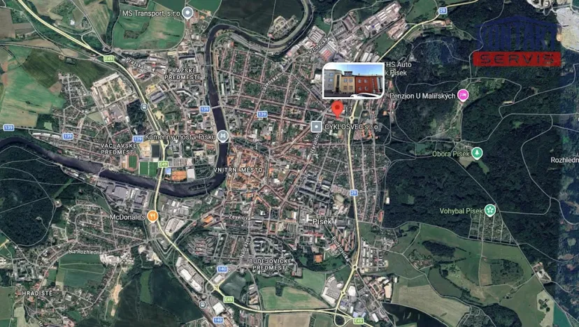 Prodej bytu 1+1, Písek - Budějovické Předměstí, Táborská, 27 m2