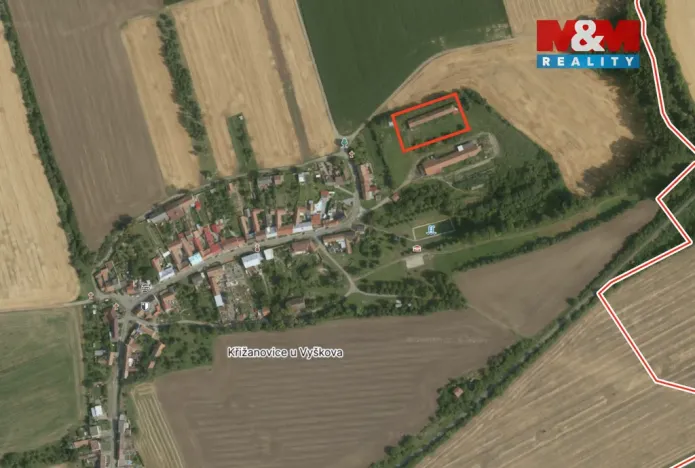 Prodej zemědělského objektu, Křižanovice u Vyškova, 5144 m2