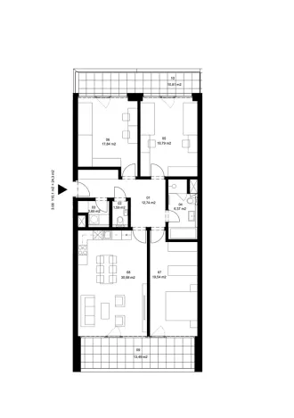 Prodej bytu 4+kk, Znojmo, Jarošova, 110 m2