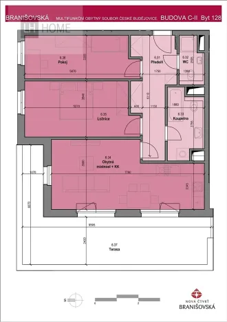 Prodej bytu 3+kk, České Budějovice, K Šindlovým Dvorům, 73 m2