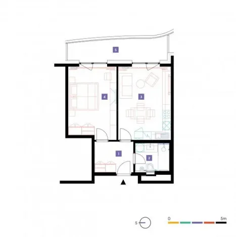 Pronájem bytu 2+kk, Praha - Stodůlky, Mukařovského, 50 m2