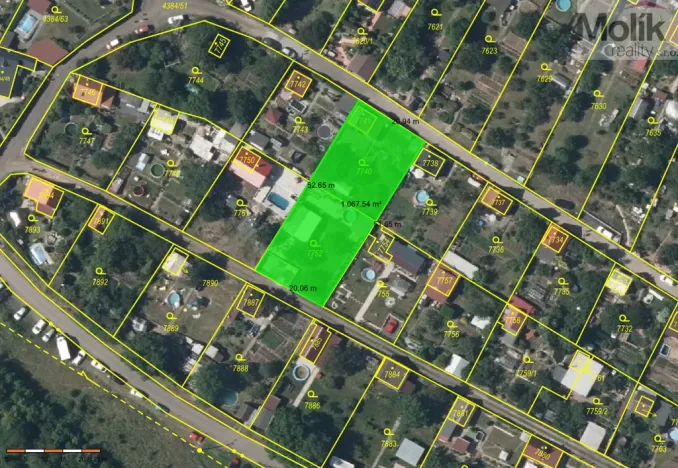 Prodej zahrady, Most, 1052 m2