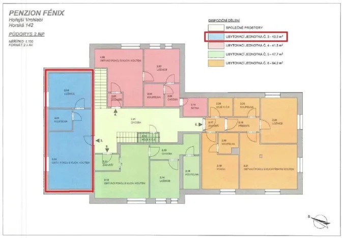Prodej bytu 2+kk, Vrchlabí - Hořejší Vrchlabí, Horská, 47 m2