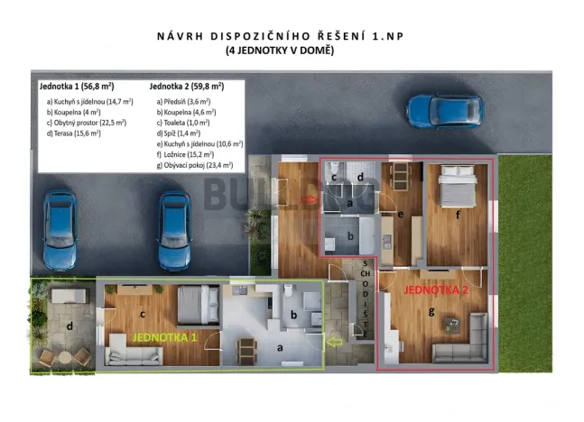 Prodej činžovního domu, Praha - Čakovice, Polabská, 243 m2