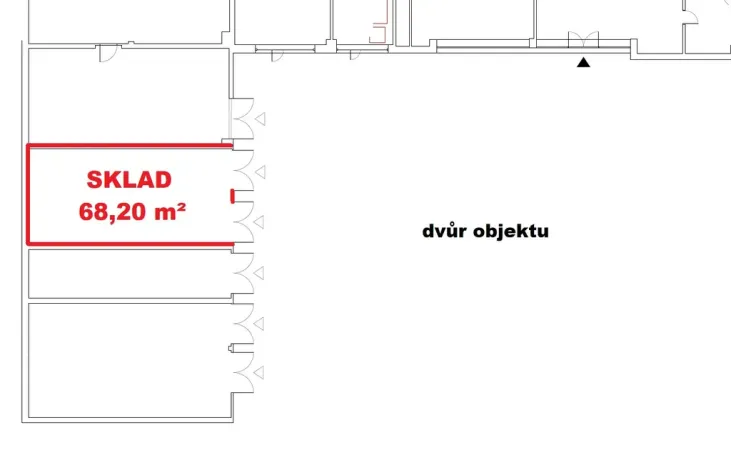 Pronájem skladu, Praha - Libeň, Sokolovská, 68 m2