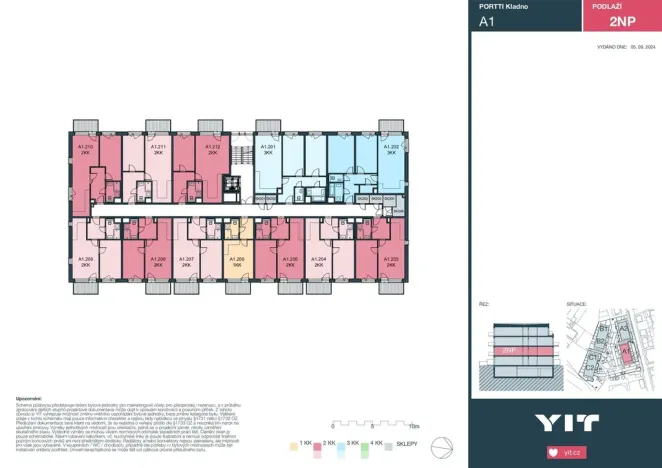 Prodej bytu 3+kk, Kladno, Ke stadionu, 74 m2
