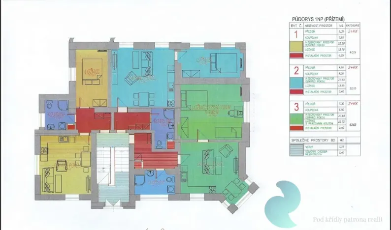Prodej bytu 2+kk, Prachatice, Zlatá stezka, 47 m2