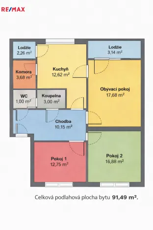 Prodej bytu 3+1, Nové Město na Moravě, Purkyňova, 77 m2