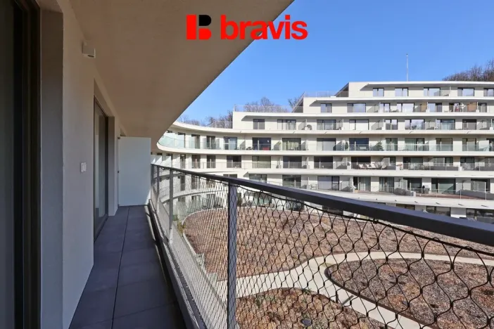 Pronájem bytu 2+kk, Brno - Komín, Bystrcká, 56 m2