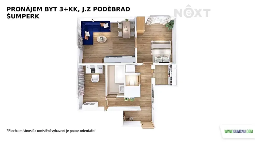Pronájem bytu 3+kk, Šumperk, J. z Poděbrad, 47 m2