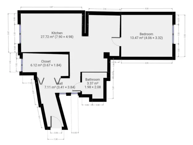 Pronájem bytu 3+kk, Praha - Braník, Branická, 62 m2