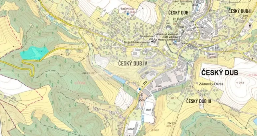 Prodej lesa, Český Dub, 17012 m2