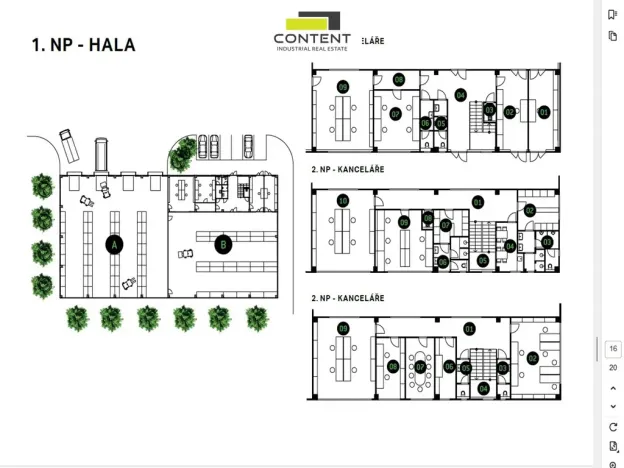 Pronájem výrobních prostor, Zlín, Rybníky V, 6800 m2