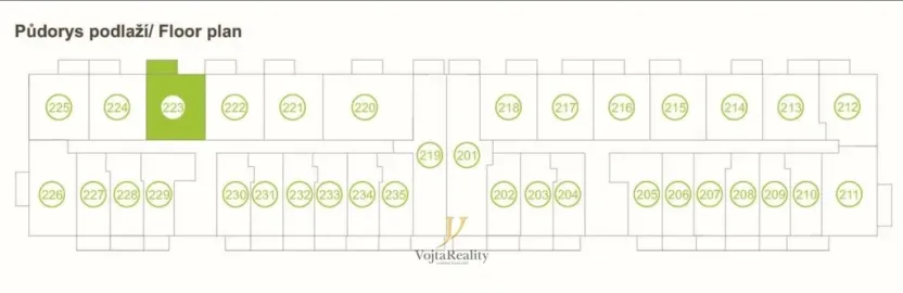 Pronájem bytu 2+kk, Olomouc, Třída Jiřího Pelikána, 49 m2
