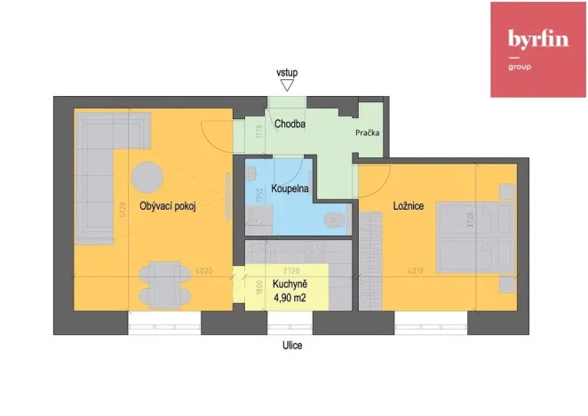 Prodej bytu 2+1, Opava, Mostní, 49 m2