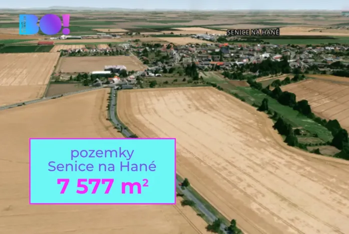 Prodej pole, Senice na Hané, 7577 m2