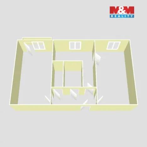 Prodej bytu 2+1, Ostrava - Poruba, Čkalovova, 58 m2