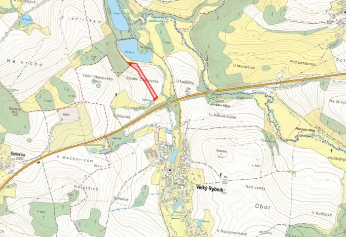 Prodej pole, Velký Rybník, 9199 m2