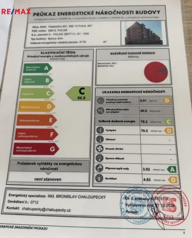 Prodej bytu 3+1, Polná, Palackého, 75 m2