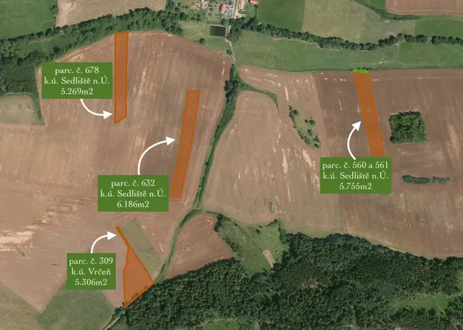 Prodej pole, Sedliště, 30508 m2