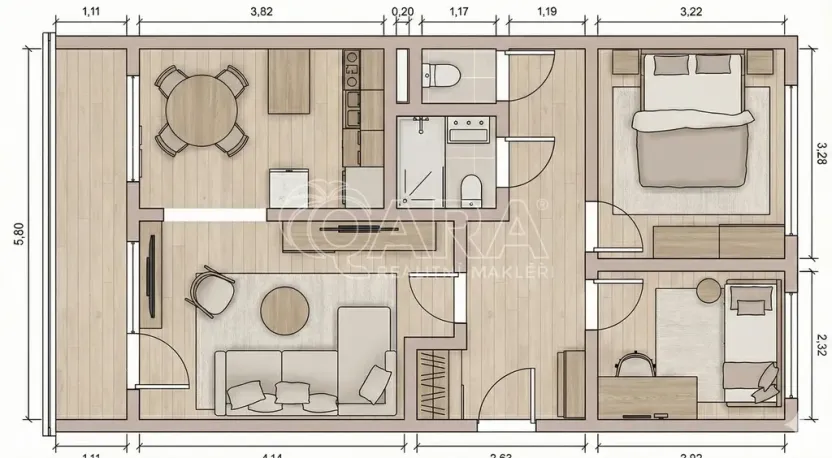Prodej bytu 3+1, Praha - Střížkov, Rumburská, 55 m2