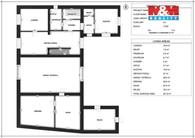 Prodej rodinného domu, Vraný, 120 m2