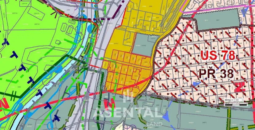 Prodej pozemku, Ostrava - Radvanice, Na Hrázkách, 12371 m2