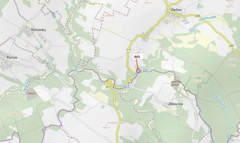 Dražba lesa, Dešov, 111 m2