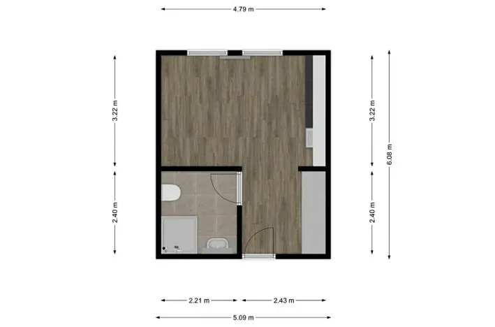 Pronájem bytu 1+kk, Brno, Hády, 18 m2