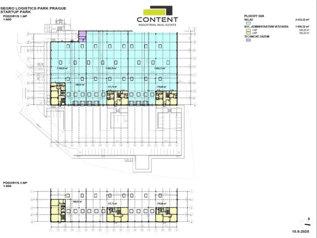 Pronájem skladu, Hostivice, Palouky, 1300 m2