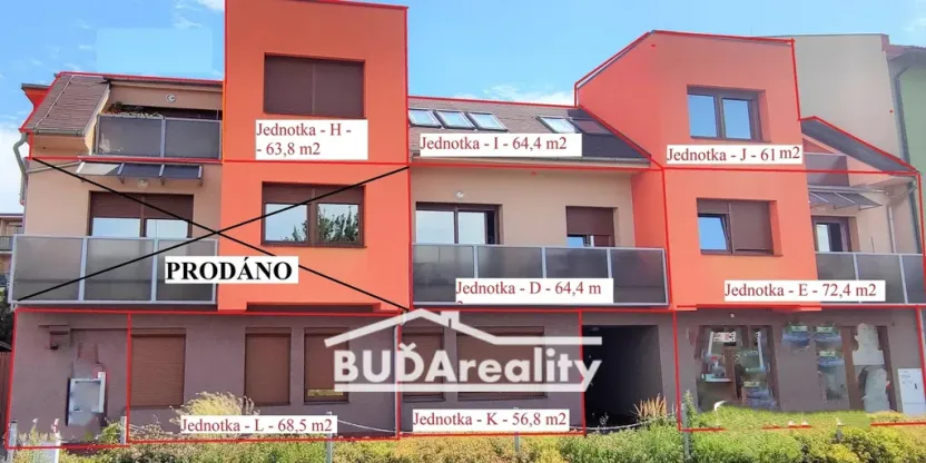 Prodej bytu 2+kk, Otrokovice, J. Jabůrkové, 65 m2