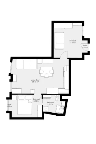 Prodej bytu 2+kk, Praha - Staré Město, Haštalská, 51 m2