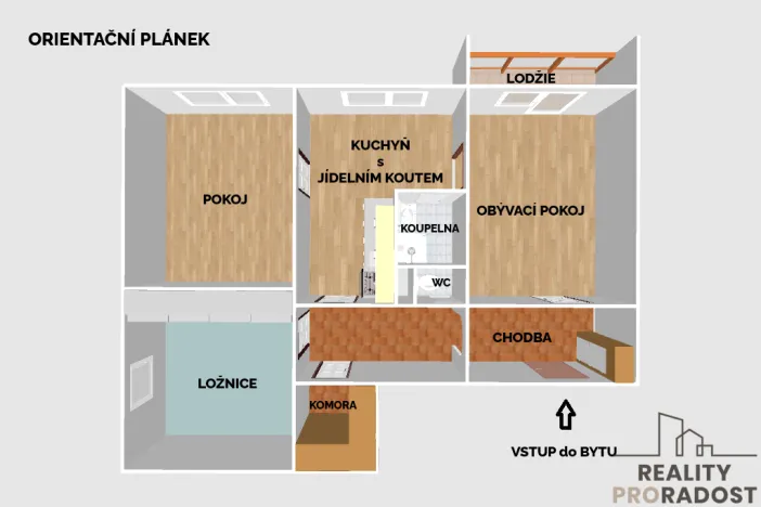 Pronájem bytu 3+1, Olomouc - Nová Ulice, Jílová, 70 m2
