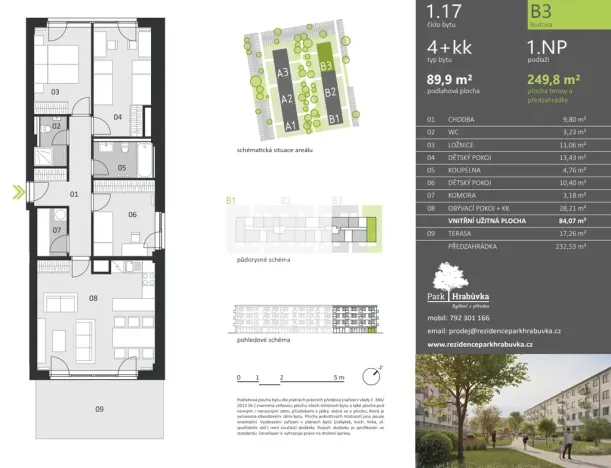 Pronájem bytu 4+kk, Ostrava, Hasičská, 84 m2