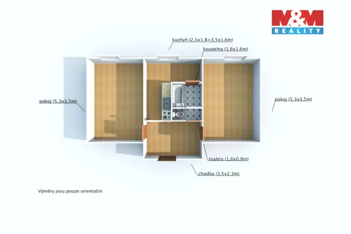 Pronájem bytu 2+1, Domažlice - Týnské Předměstí, Mánesova, 60 m2