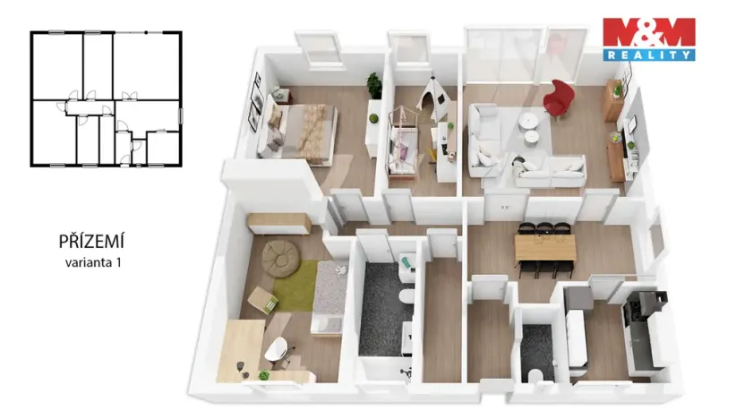 Prodej rodinného domu, Šestajovice, Ve Skalkách, 128 m2