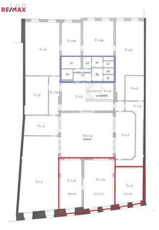 Pronájem kanceláře, Hradec Králové, Malé náměstí, 79 m2