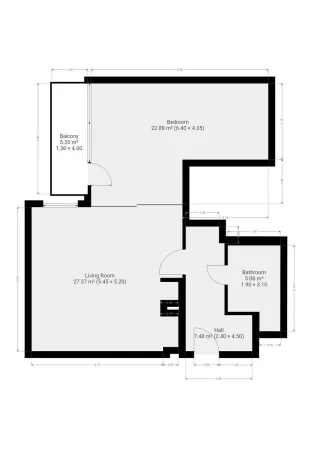 Pronájem bytu 2+kk, Praha - Vokovice, Tibetská, 69 m2