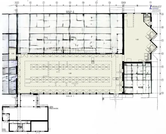 Pronájem skladu, Příbram - Příbram I, Plynárenská, 1159 m2