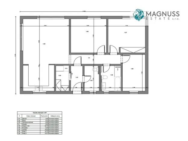 Prodej rodinného domu, Dub nad Moravou, 102 m2