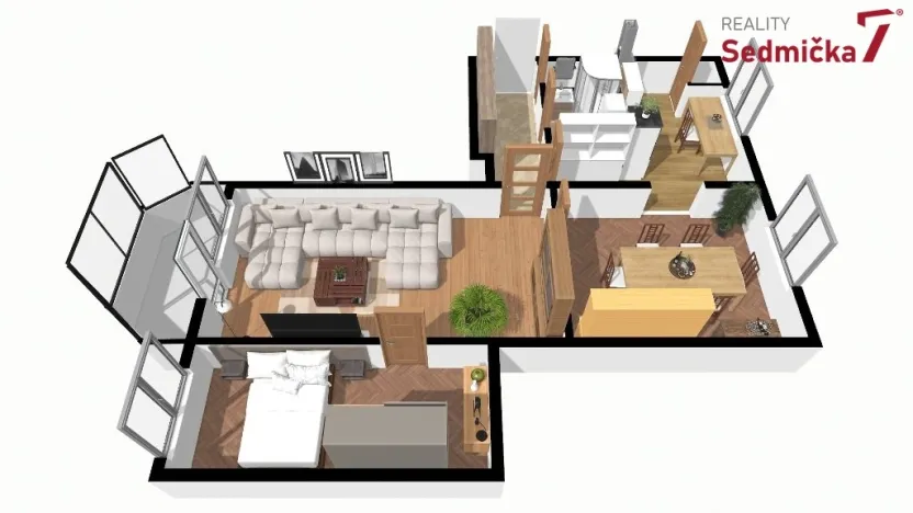 Prodej bytu 3+1, Žďár nad Sázavou, Nezvalova, 67 m2